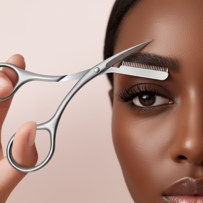 Bloomora Eyebrow Scissors - Black Woman Clean